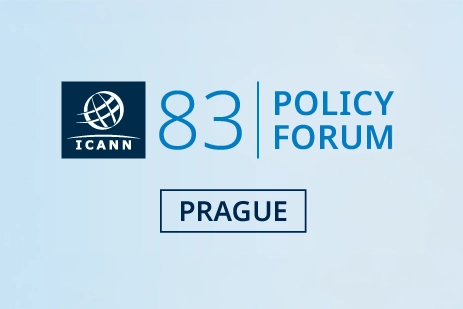 Logo ICANN83 Policy Forum v Praze