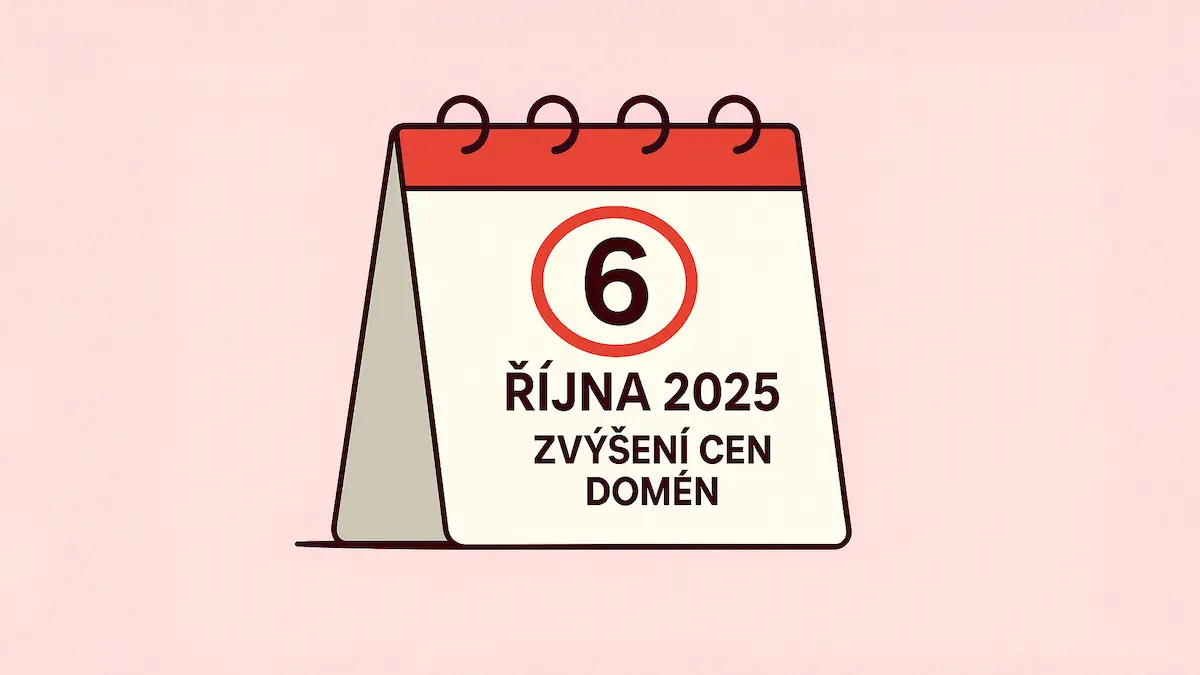 Logo Ceny domén vzrostou od 6. října 2025. Jak se tomu vyhnout?
